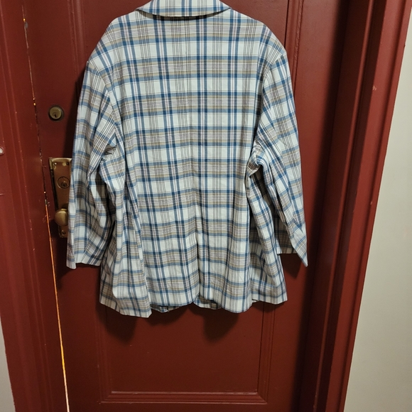 AVA & VIV WOMEN'S JACKET PLAID SIZE 3X - Picture 5 of 13